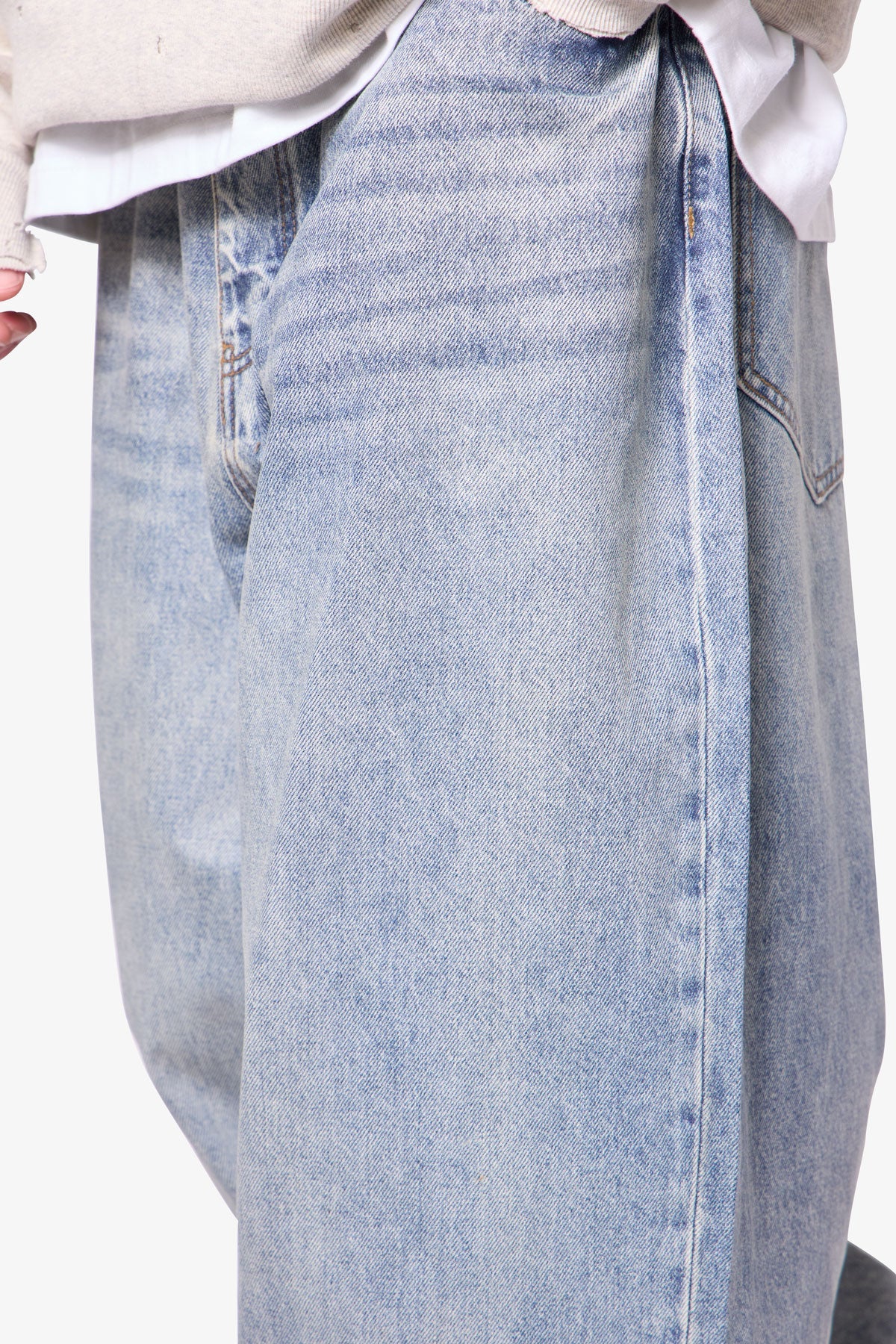 Waxed denim archive grunge Lサイズ新品 Japanese label Waxed denim archive grunge edgy goth Lサイズ フレア