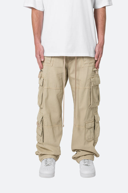 Military Cargo Pants - Brown