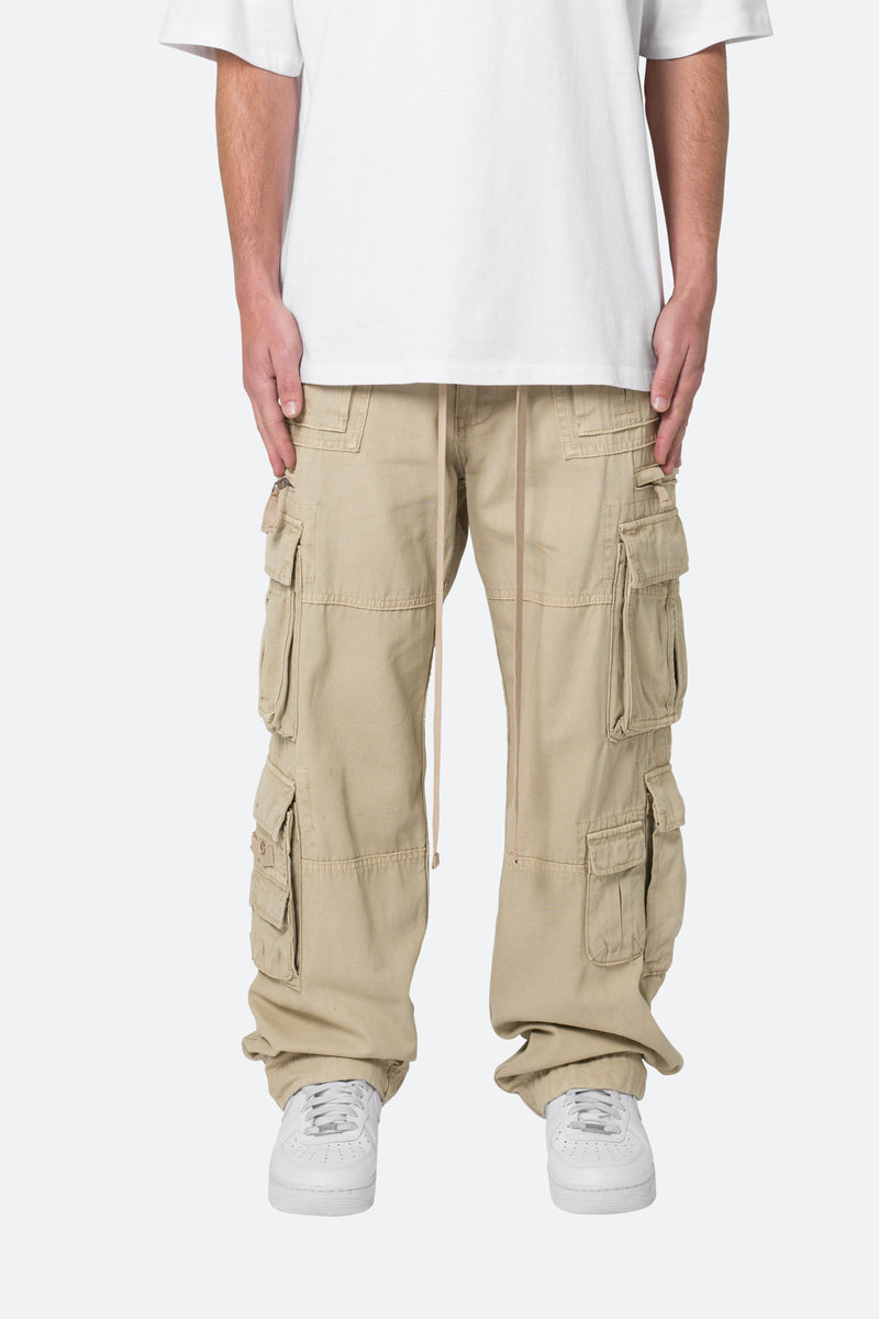 Military Cargo Pants - Brown | mnml | shop now