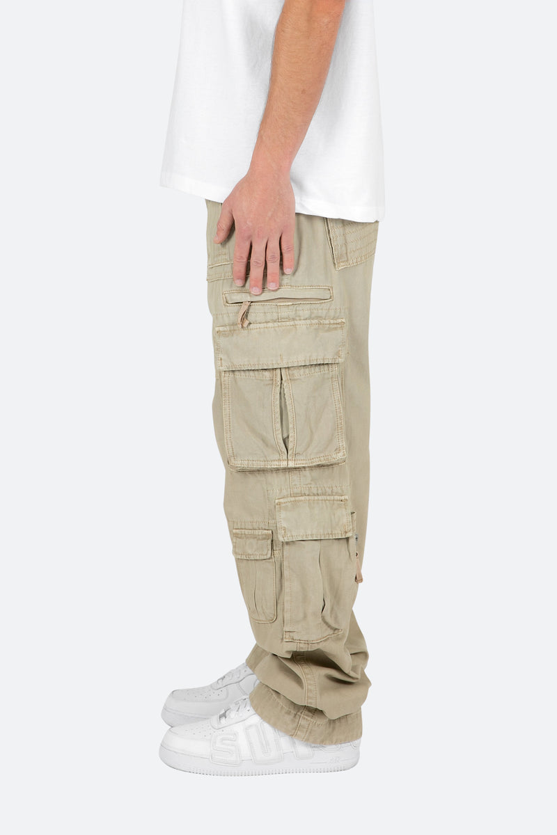 Military Cargo Pants - Brown | mnml | shop now