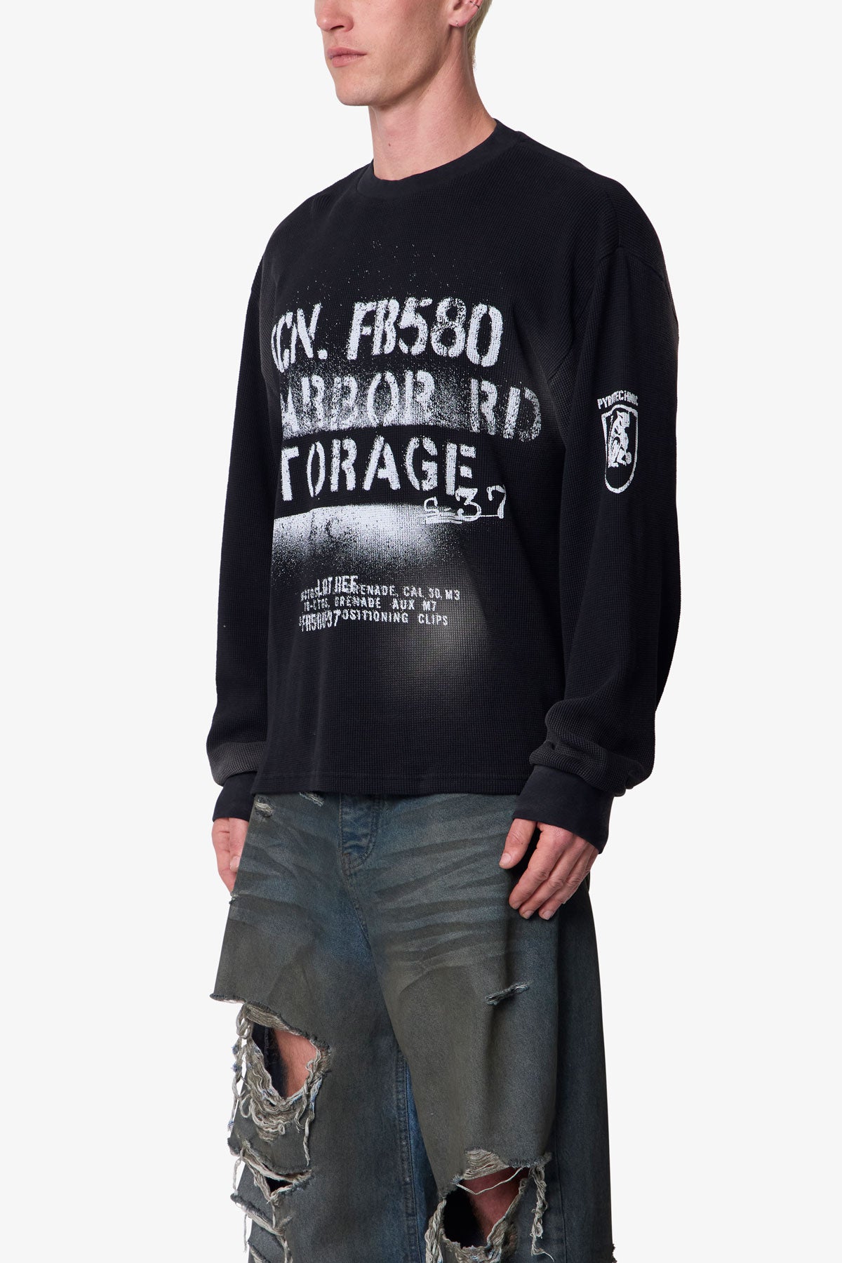 Military Thermal L/S Tee - Black | mnml