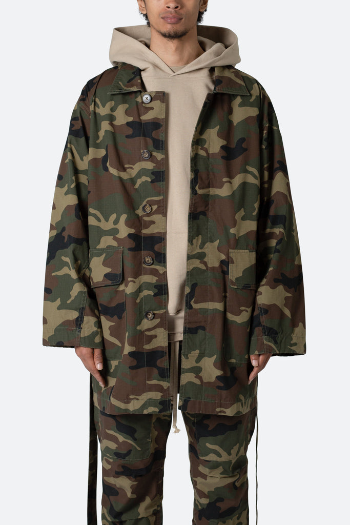 Military Waistcoat Jacket - Camo | mnml | shop now