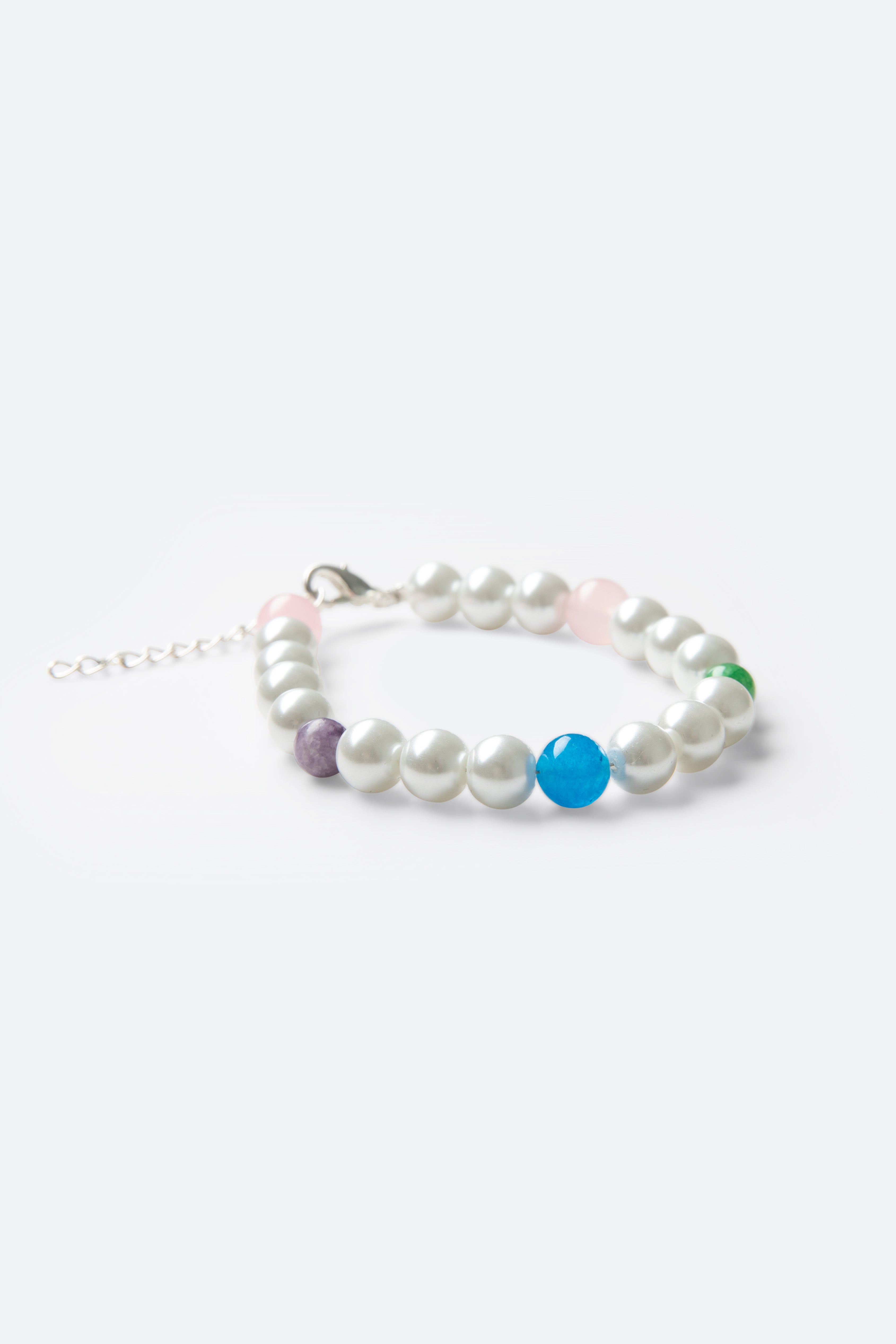 Mixed Beaded Pearl Bracelet - Multi | mnml | shop now