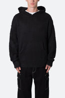 Sweat à capuche en mohair - Noir