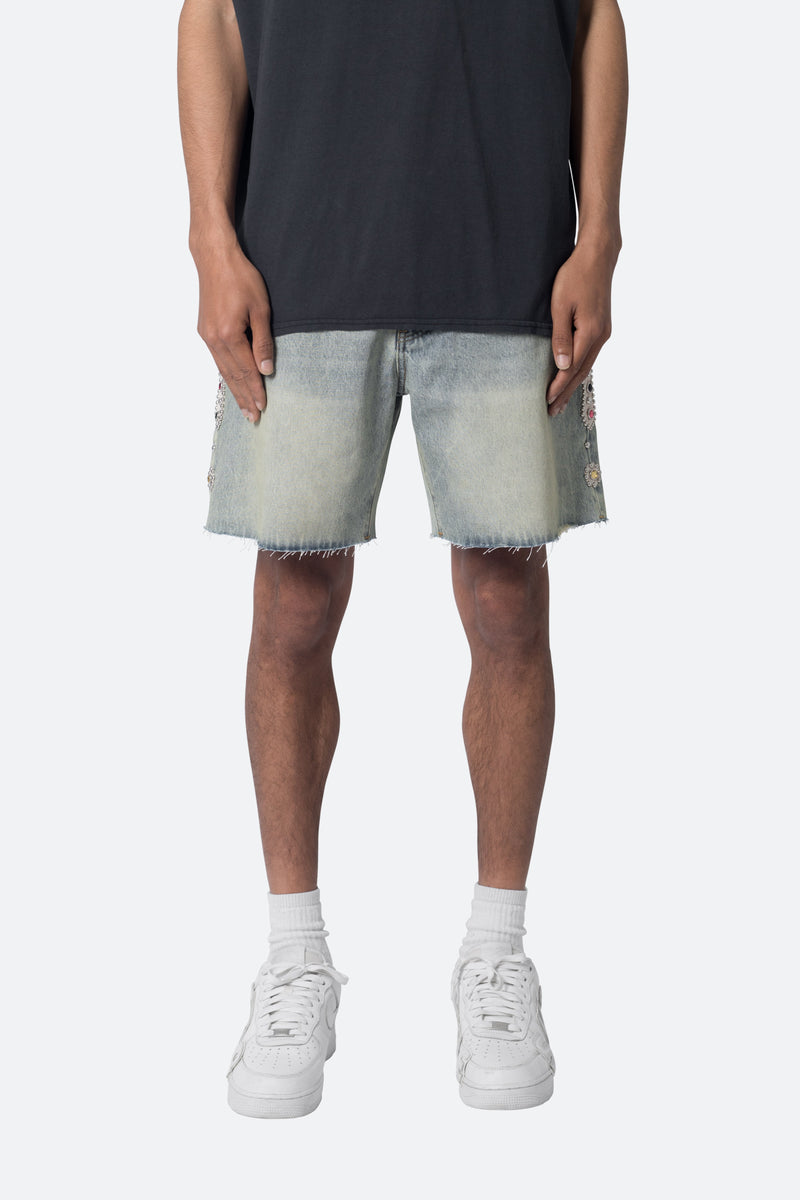 Fear of god deals denim shorts