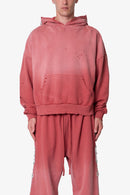Sweat à capuche Mojave - Rouge délavé