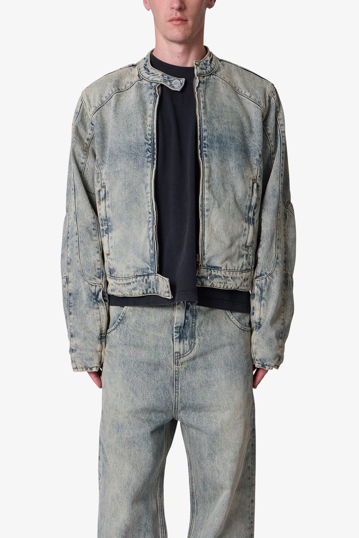 Dissolved Tribal Cargo Jacket - Washed Olive | mnml | shop now