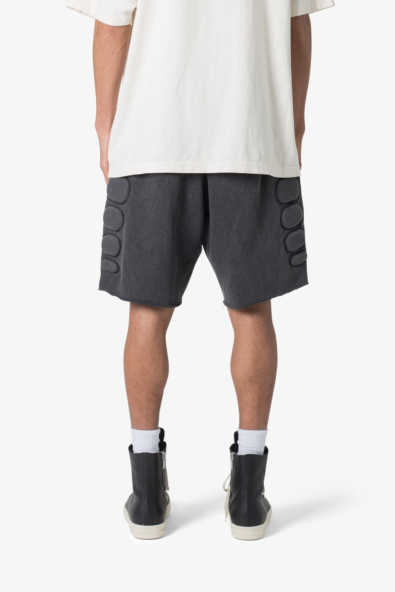 Moto Padded Sweatshorts - Black | mnml | shop now