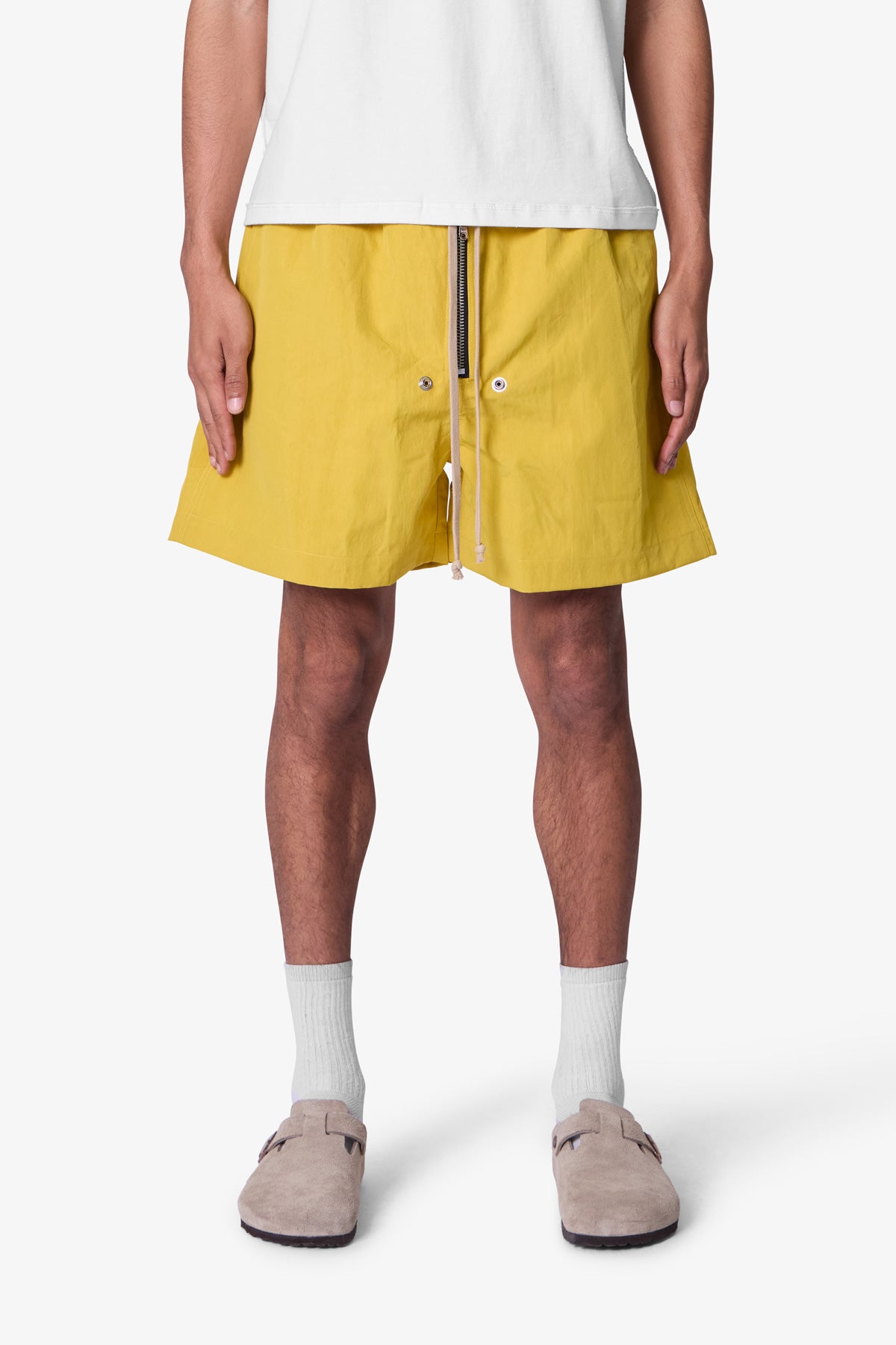 mnml ALLOVER FRAYED DENIM SHORTS サイズ32 Allover Frayed Denim Shorts - Blue | mnml | shop now