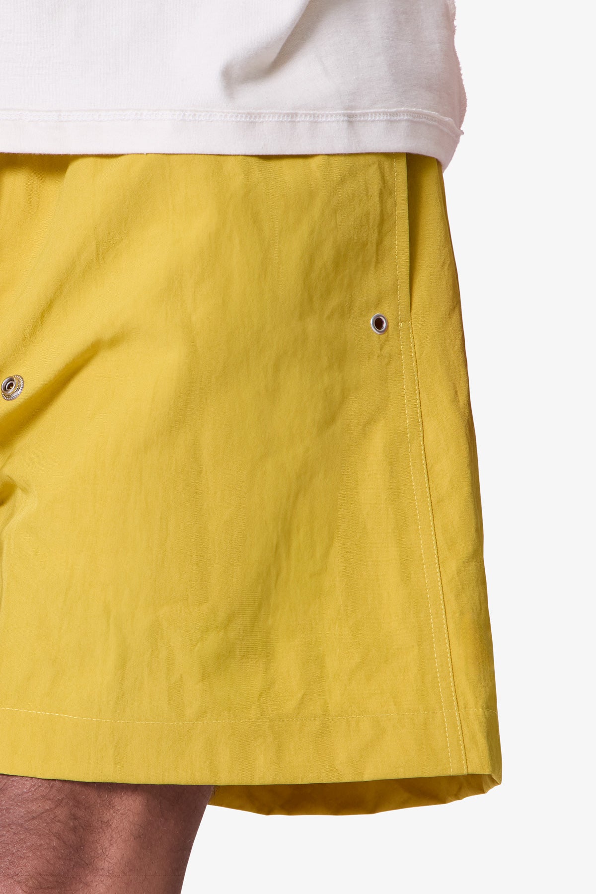 Mud Shorts - Yellow | mnml | shop now