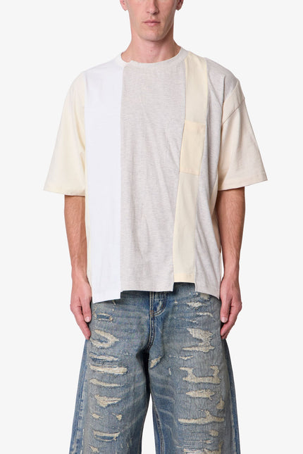 Multi Paneled Tee - Off White