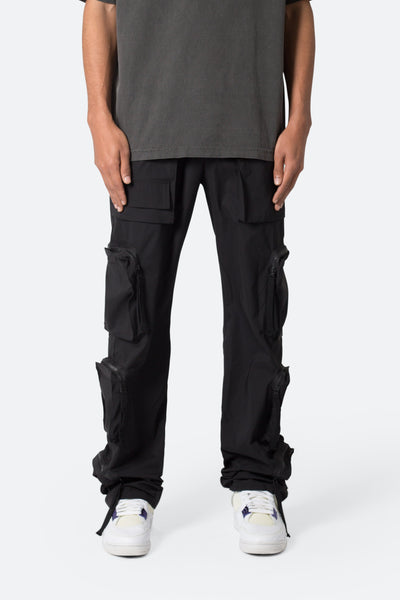Multi Pocket Drawcord Pants - Black | mnml
