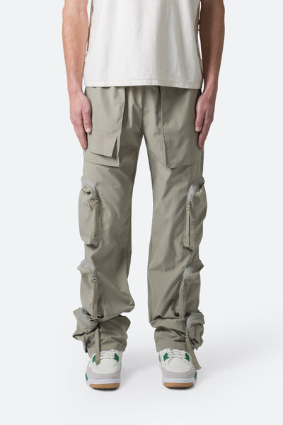 Multi Pocket Drawcord Pants - Olive | mnml