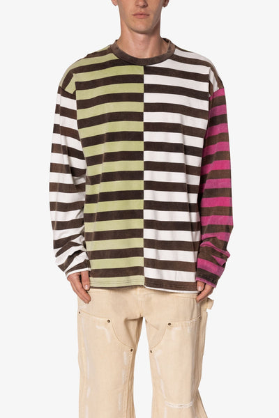 トップス WIDE STRIPED L-S TEE SHIRT MULTI Multi Striped L/S Shirt - Multi | mnml | shop now