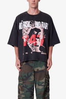 T-shirt imprimé « No Risk No Rari » - Noir