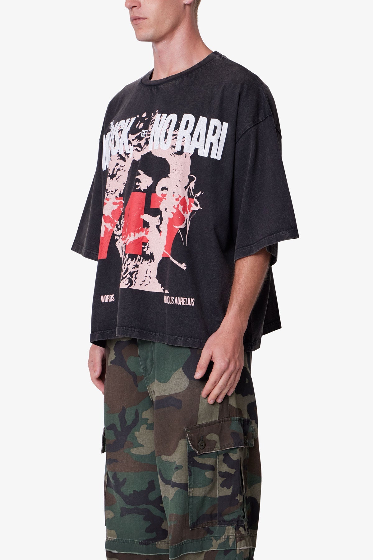 No Risk No Rari Print Tee - Black | mnml