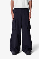 Pantalones cargo de nailon para fiestas - Negro
