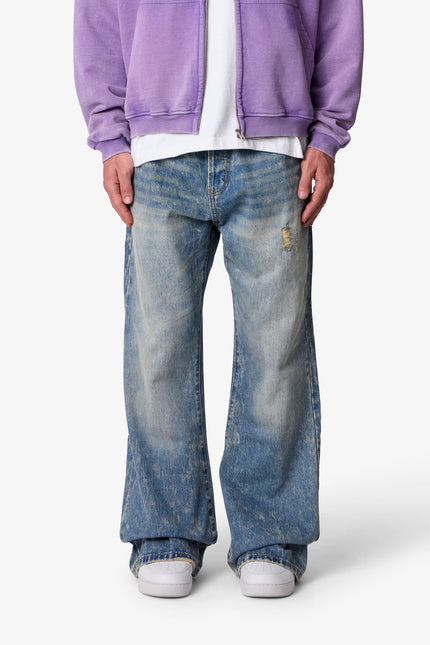 Ocean Kick Flare Denim - Blue