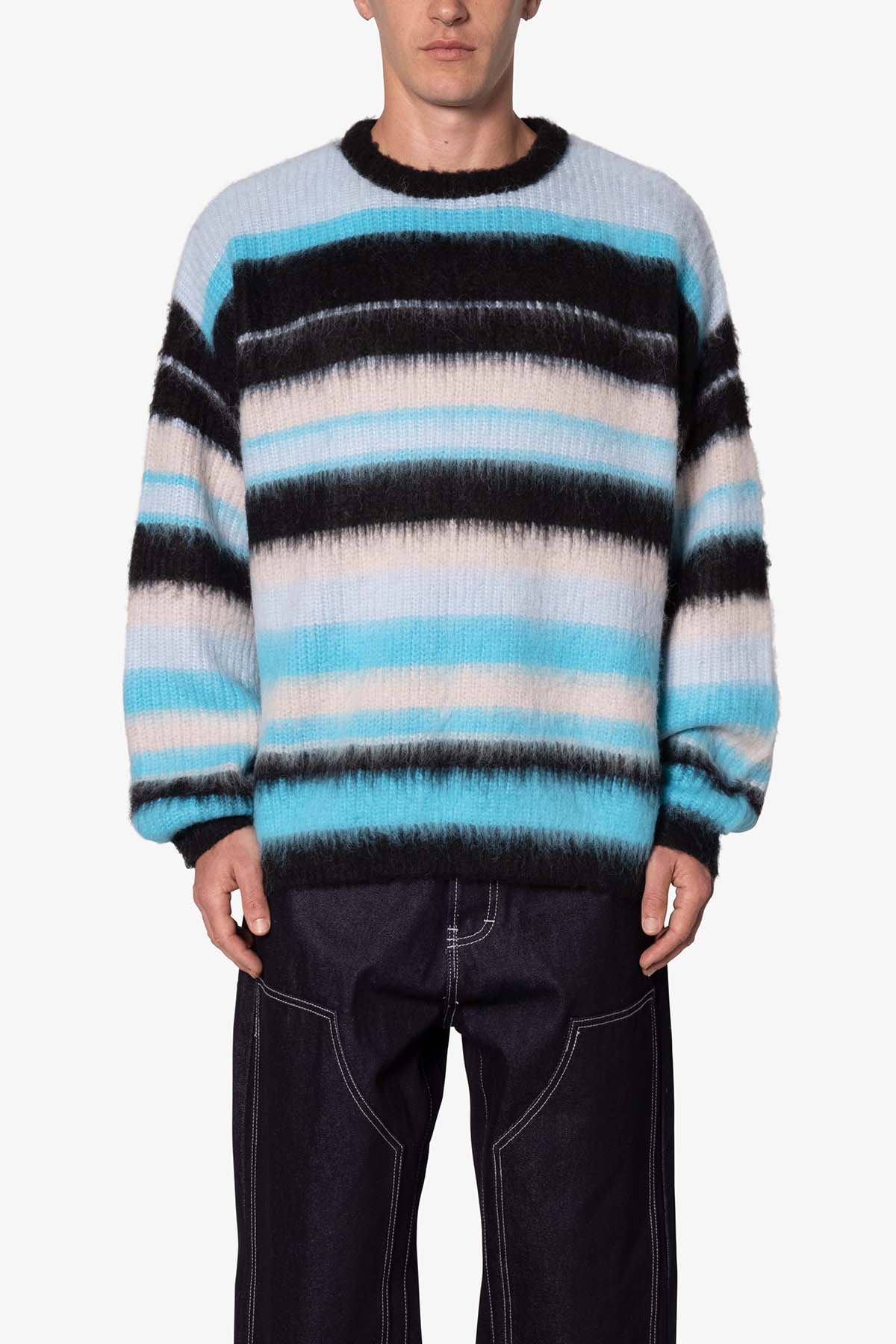 Oversized Blue Water Palette Sweater - Blue | mnml | shop now Oversized Blue Water Palette Sweater - Blue | mnml | shop now