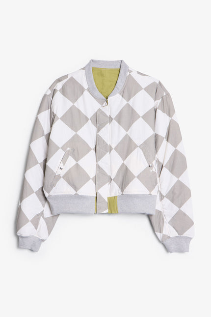 Overwashed Reversible Bomber Jacket - Olive