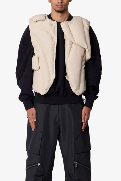 Padded Vest - Off White | mnml
