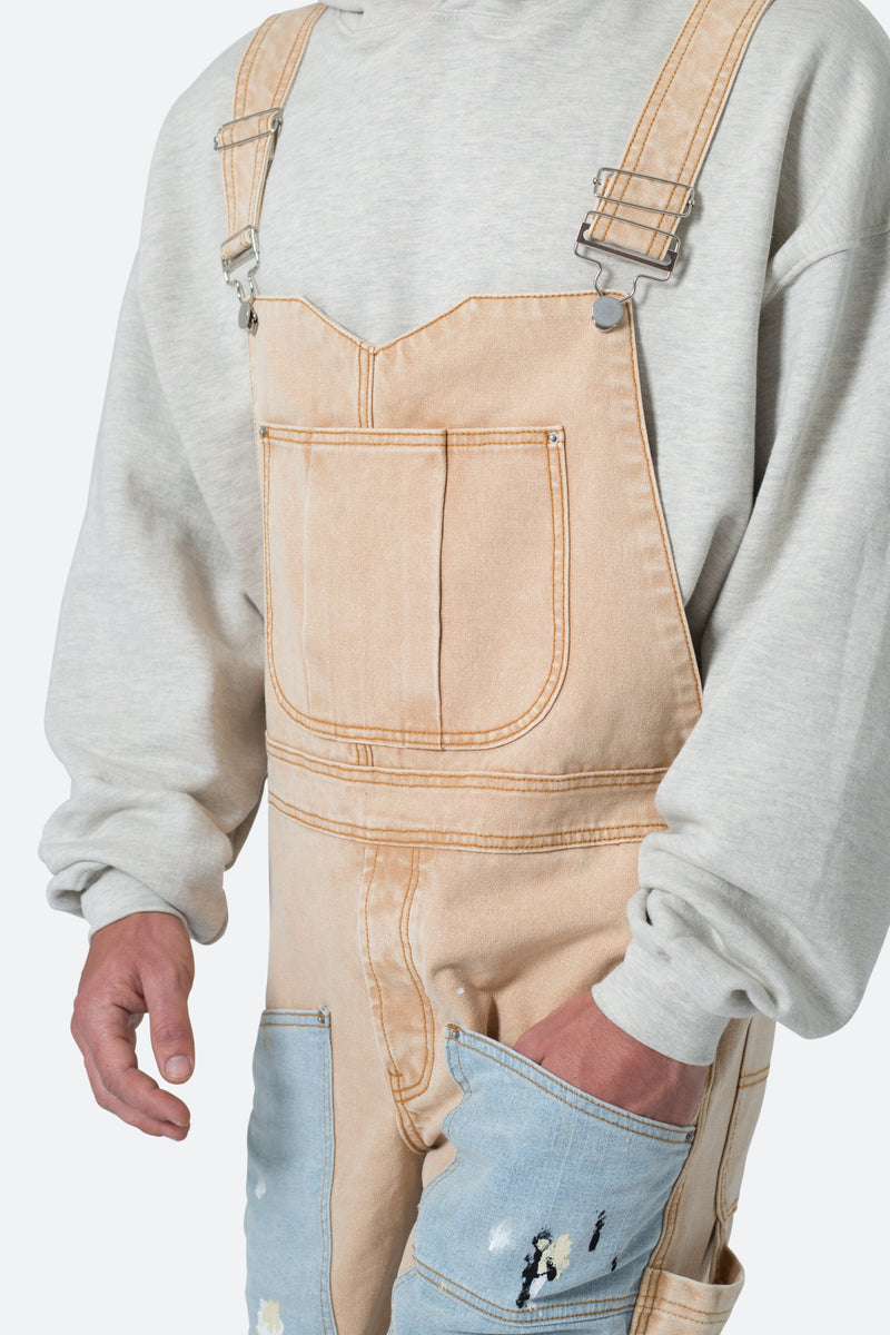 mnml PAINTER FLARE OVERALLS-