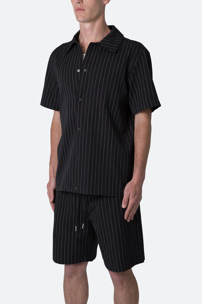 Black Pinstripe Shirt | donyaye-trade.com