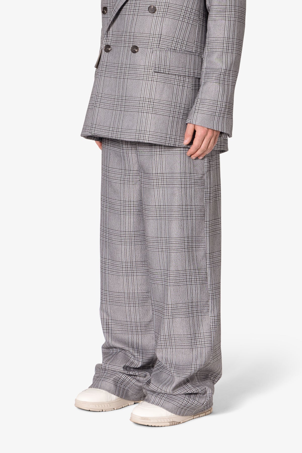 LIDNM ONLINE STORE / Llife DOBBY MESH BAGGY SLACKS