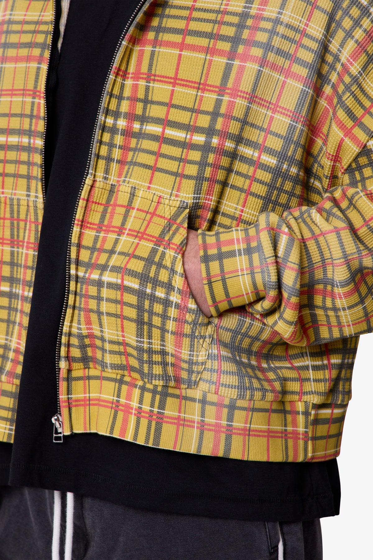 Plaid Thermal Hoodie - Multi | mnml