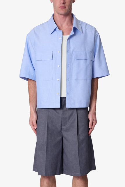 Poplin Bus Driver Shirt - Light Blue