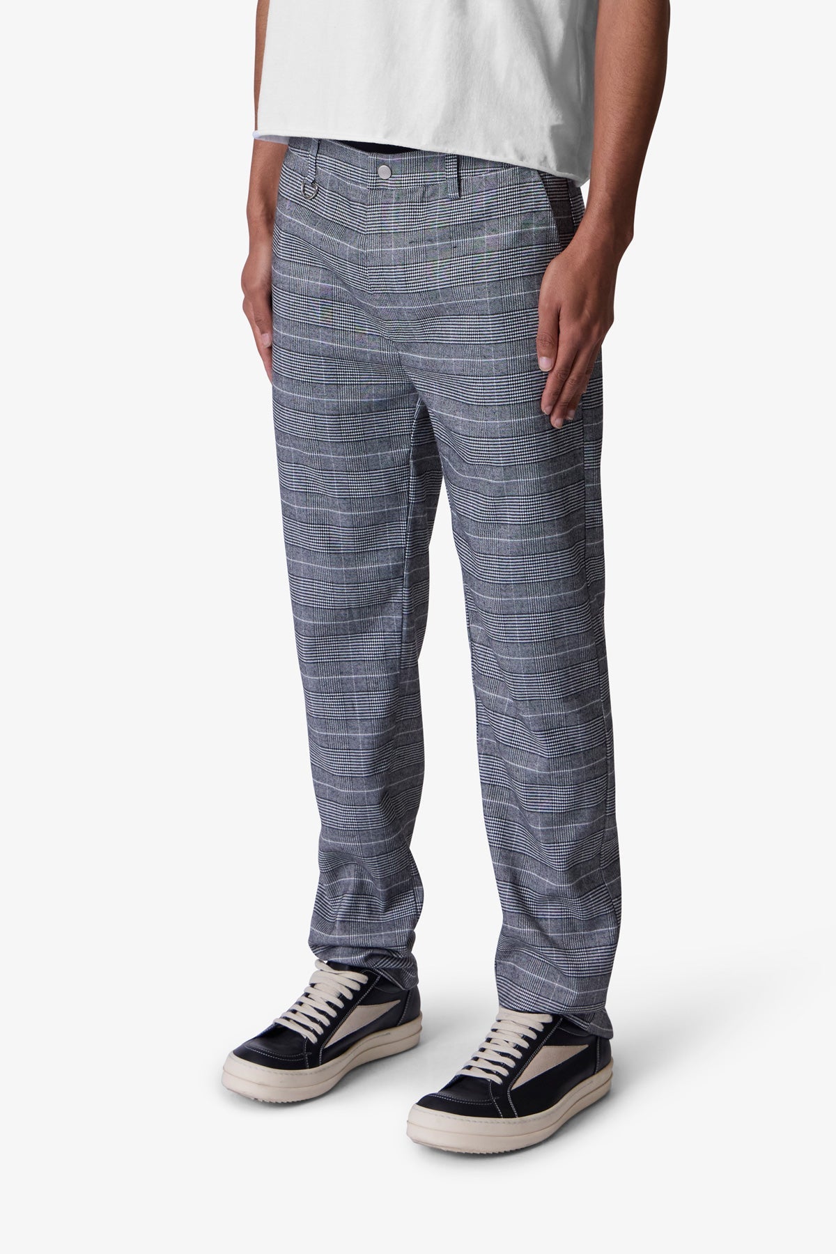 Punk Zip Trouser Pants - Black/Grey | mnml