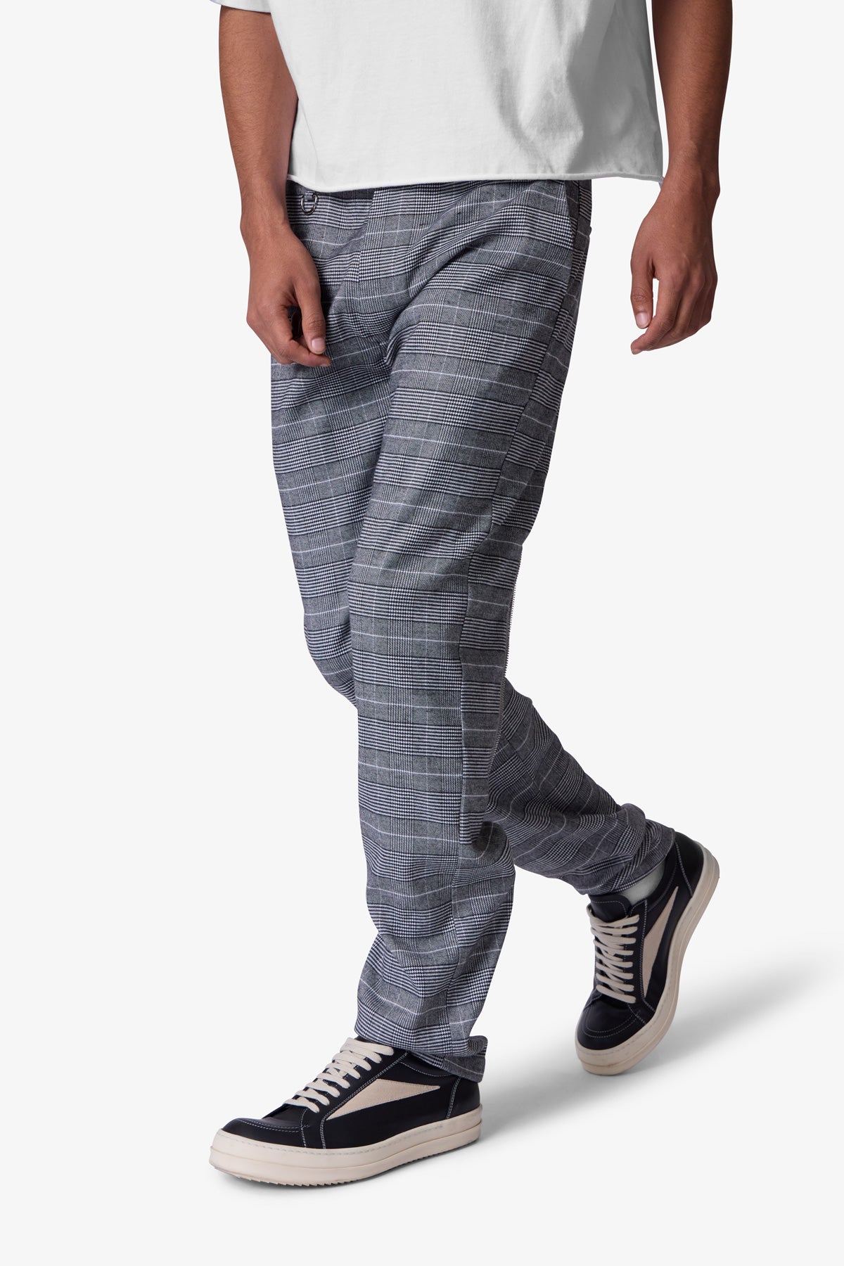 Punk Zip Trouser Pants - Black/Grey | mnml