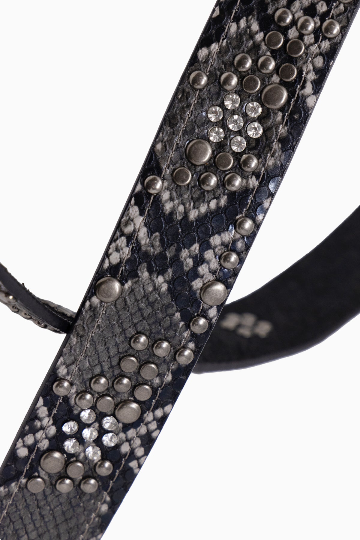 小物 Fuga python studs belt Python Studded Belt - Black/Brown | mnml | shop now