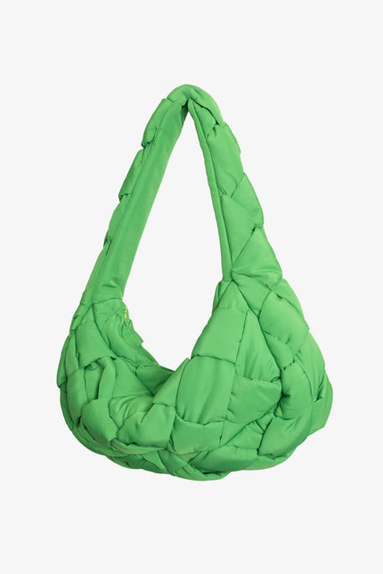 Quilted Cross Body Bag - Green