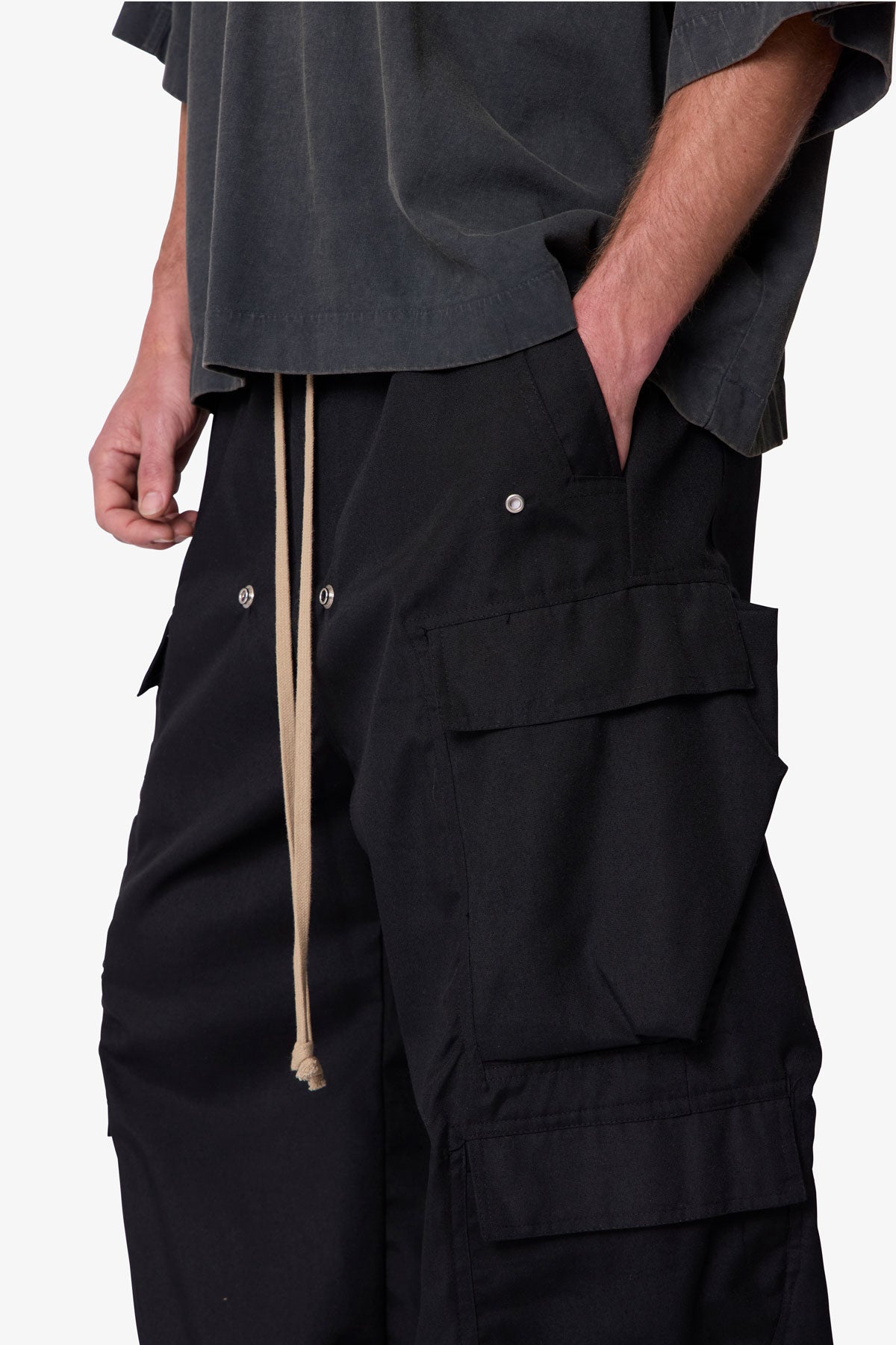パンツ mnml Rave Double Cargo Pants Black Black Double Cargo Rave Pants | mnml