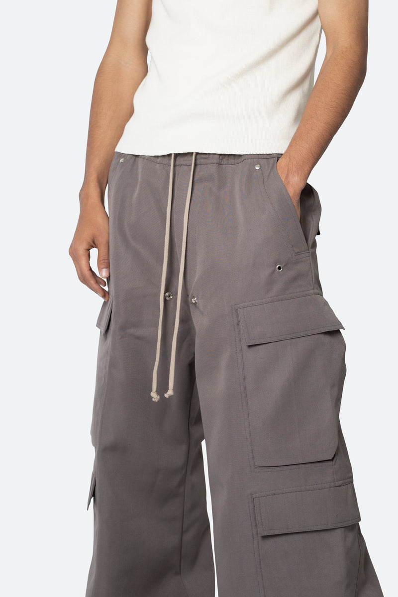 Rave Double Cargo Pants - Dusty Brown