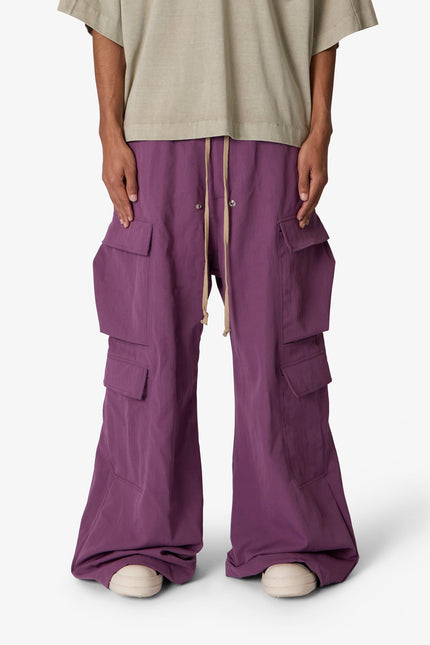 Rave Double Cargo Pants - Mauve