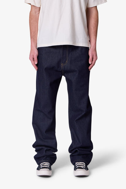 Raw Baggy Denim - Rinsed Indigo