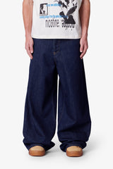 Raw Baggy Rave Denim - Rinsed Indigo
