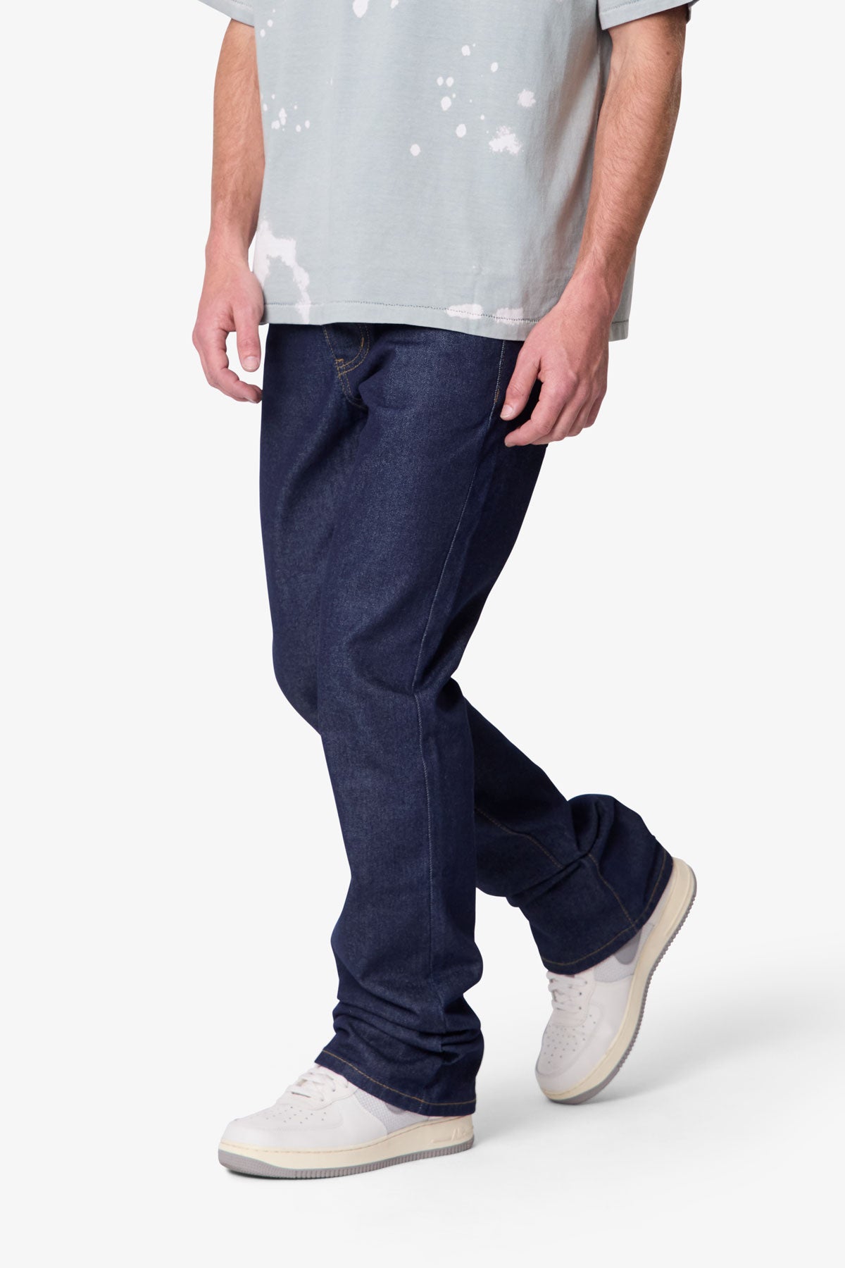 Raw Bootcut Denim - Rinsed Indigo | mnml