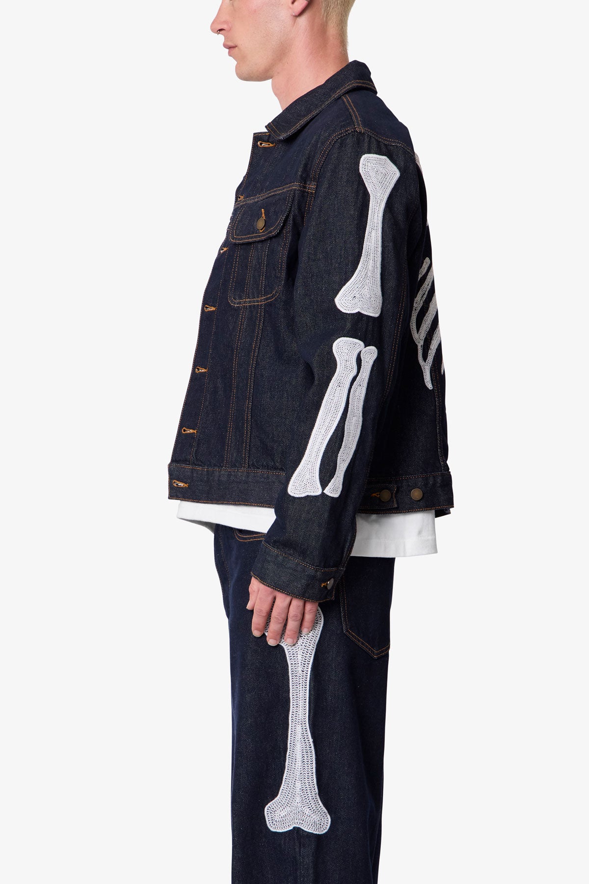 MNML LAX DENIM TRUCKER デニムジャケット サイズS タグ有 Moto 
