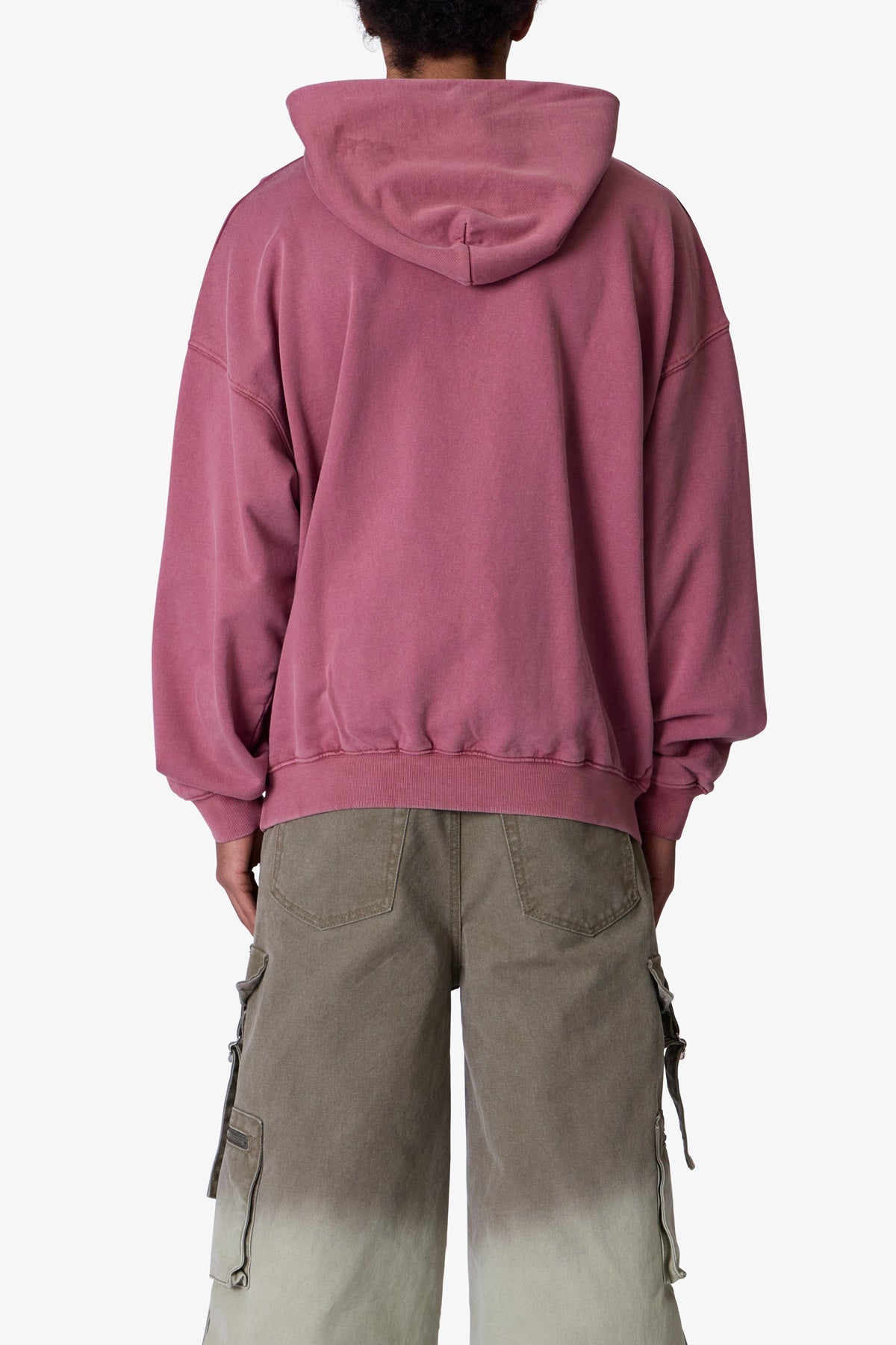Raw Stitch Hoodie - Purple | mnml | shop now