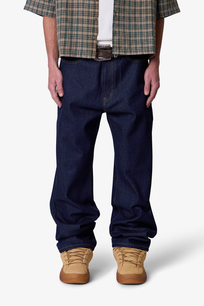 FRONT ZIP BAGGY DENIM / D.IND
