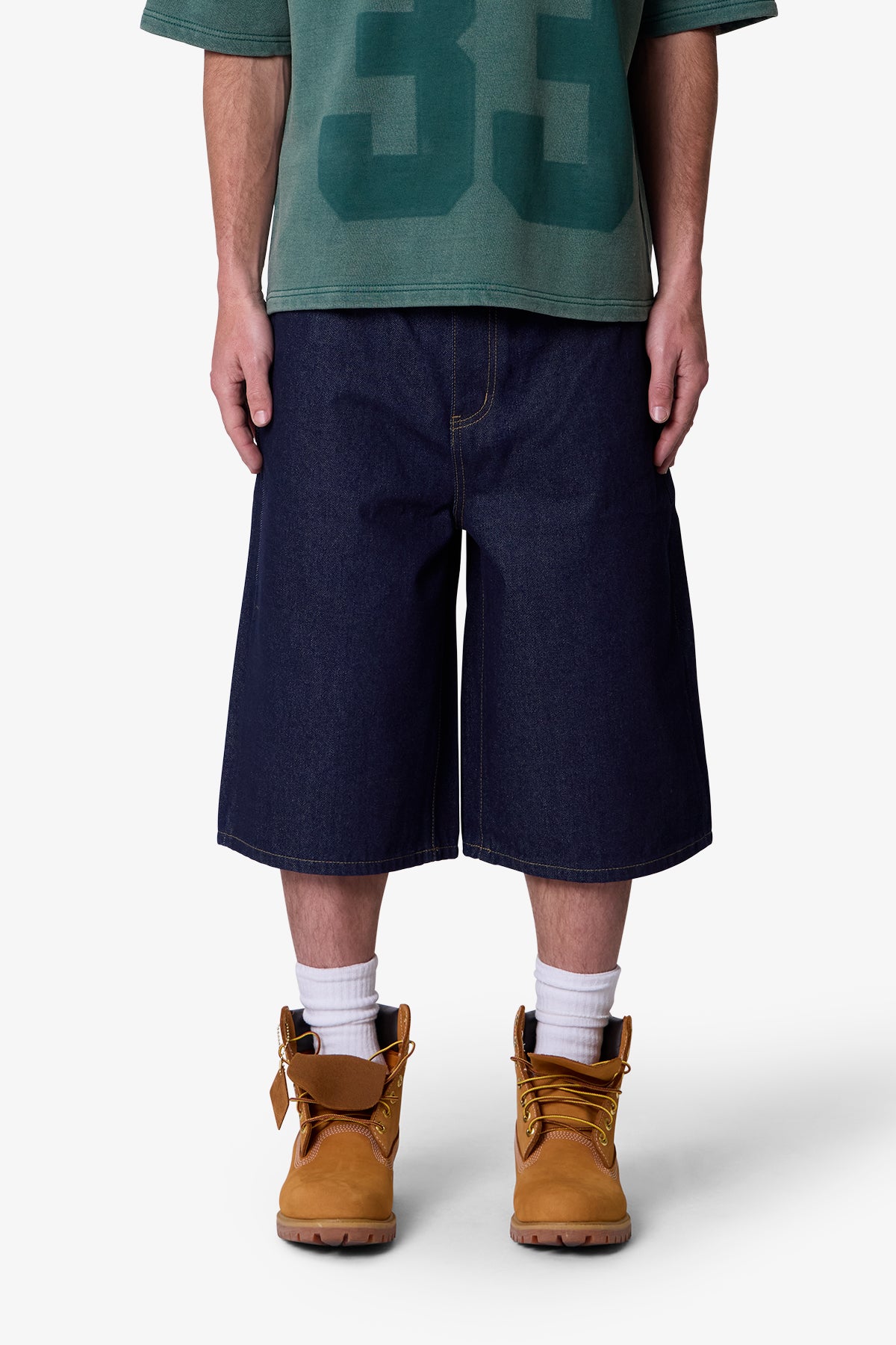 Ultra Baggy Leather Shorts - Black | mnml | shop now