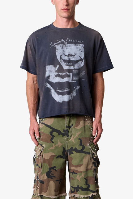 Restraint Tee - Washed Black