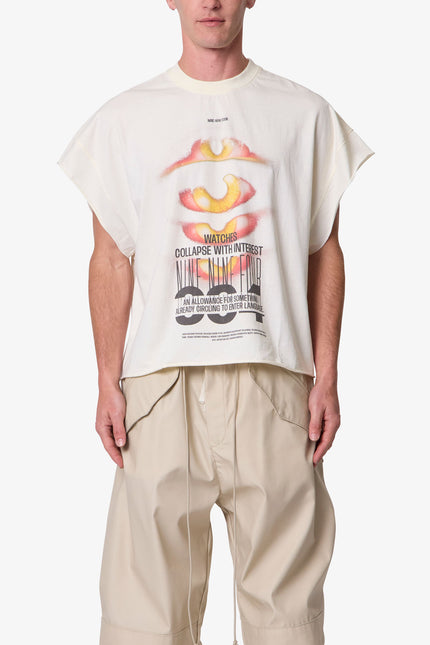 Retina Cut Off Tee - Off White