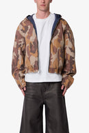 Chaqueta reversible con capucha y cremallera - Camuflaje