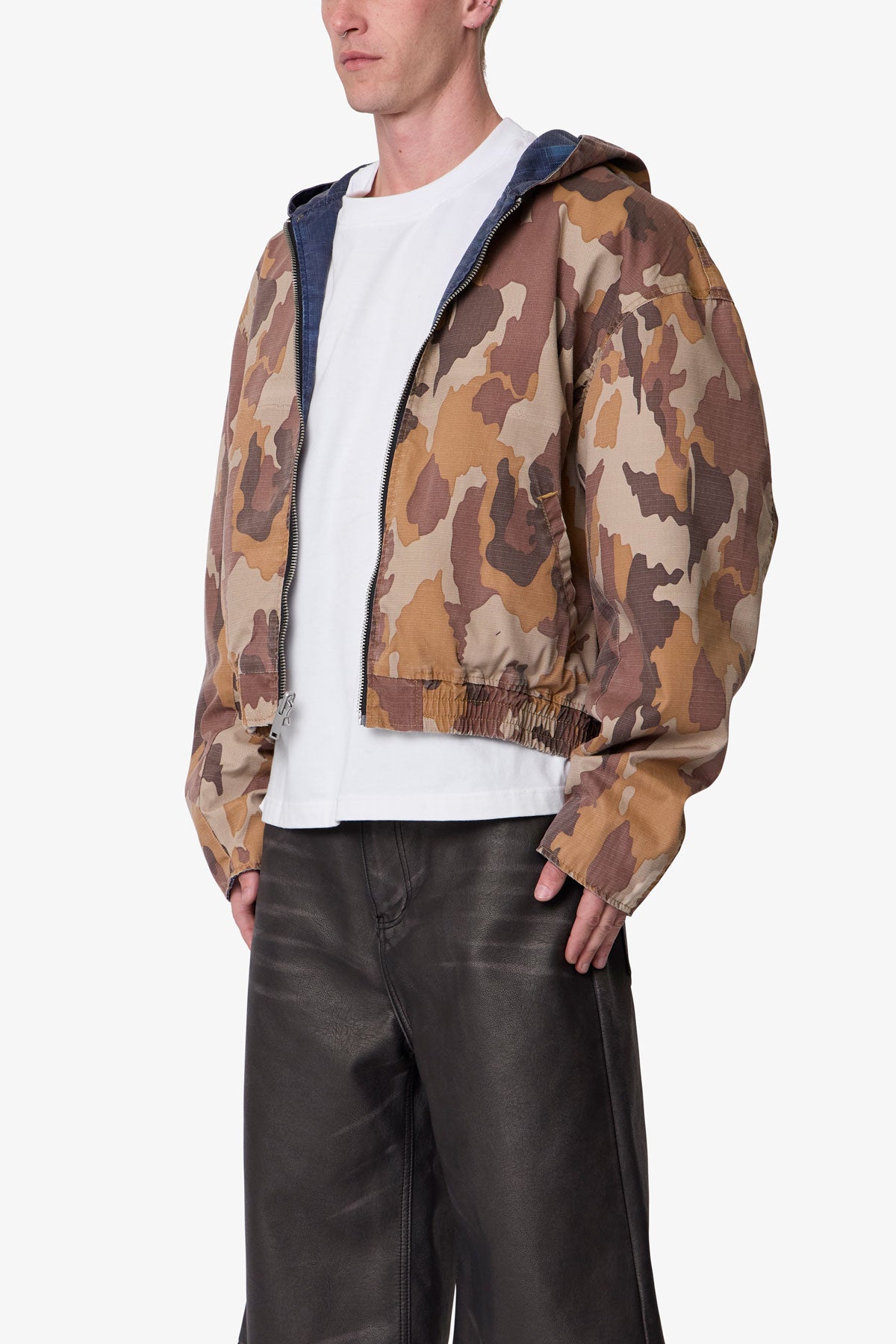 ジャケット・アウター UTILITY HOODED JACKET CAMO M Reversible Hooded Zip Up Jacket - Camo | mnml