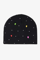 Gorro con pedrería - Negro