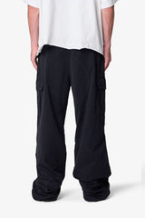 Ultra Baggy Ripstop Cargo Pants - Black